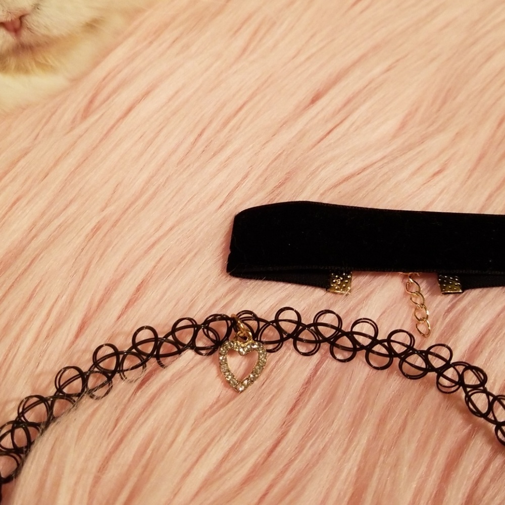 🦄 Velvet & Tattoo Choker Set